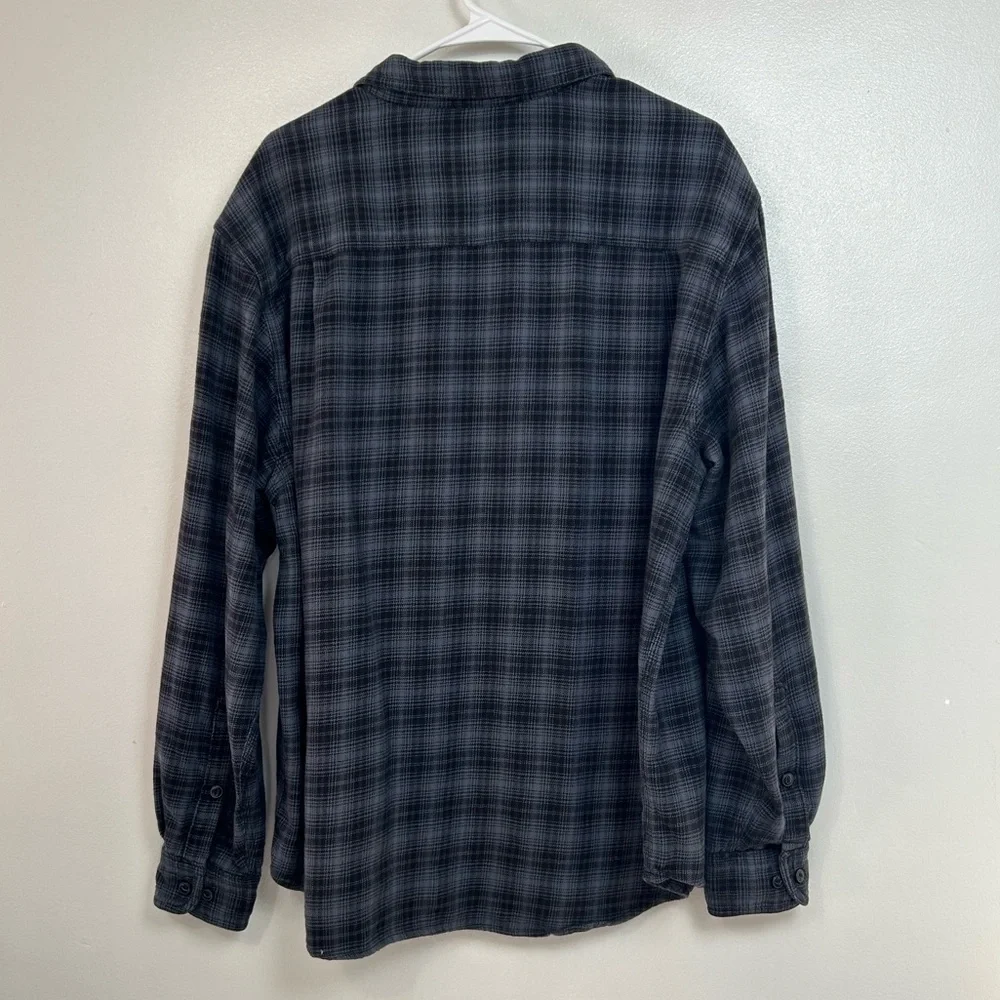 Woolrich Men's Navy Blue Plaid Button Down Long Sleeve Shirt Size XL_7